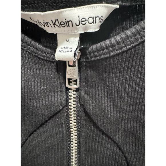 Calvin Klein Black Zipper Sheath Dress - Size M, Elegant and Versatile - Picture 3 of 3